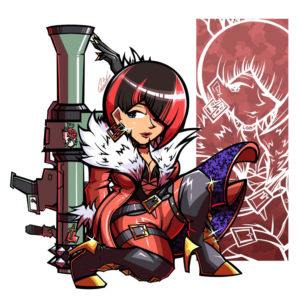 Anna Williams in her Tekken 8 fit with her Rocket Launcher