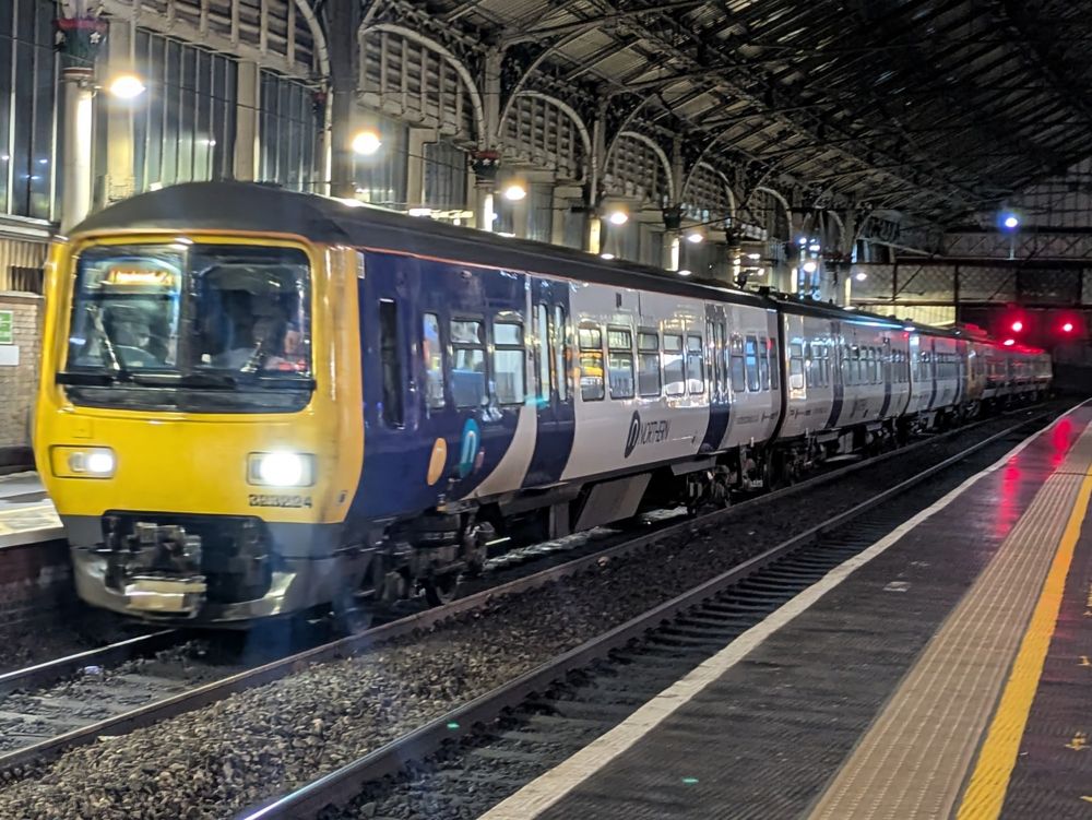 A class 323 train at Preston 
