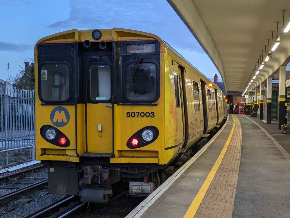 A Merseyrail class 507 at West Kirby
