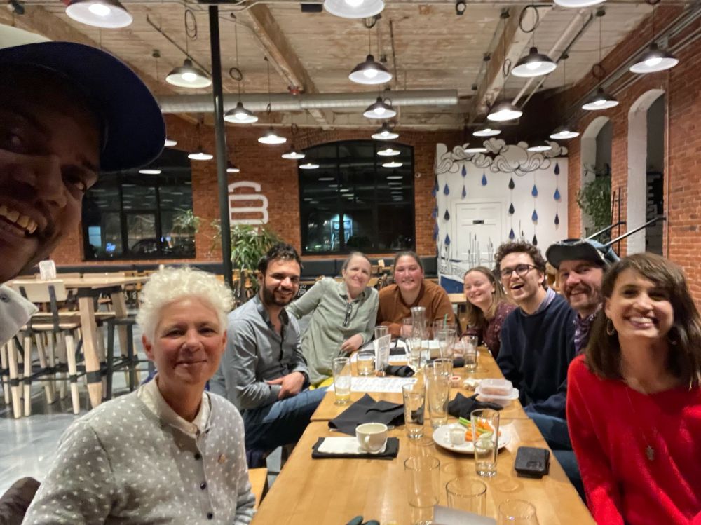 Picture of Antoine with CCTV team in Burlington, Vermont. 