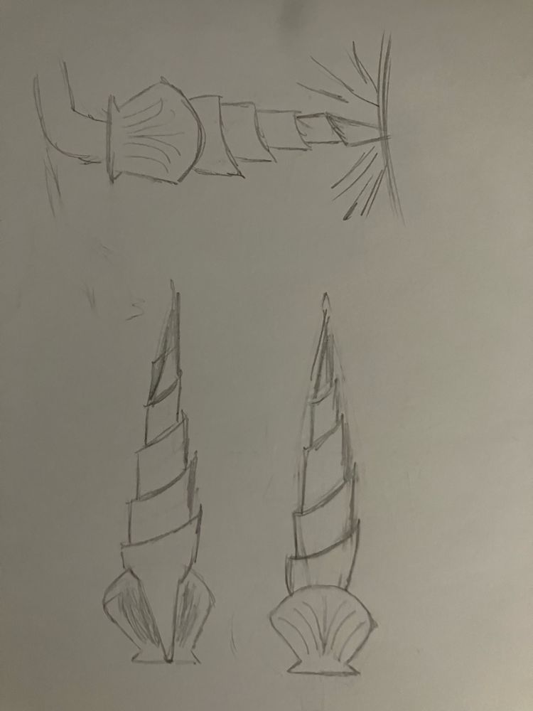 My pencil sketch of swordtember shell sword