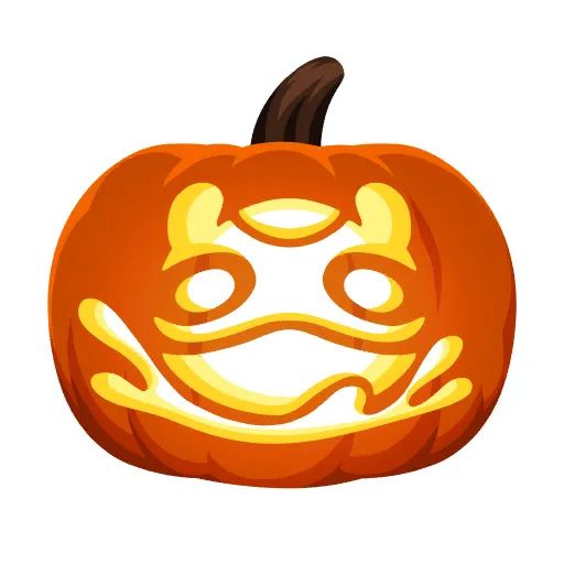 Valorant’s mosh-o-lantern spray (a pumpkin with a carving of Gecko’s Mosh buddy)