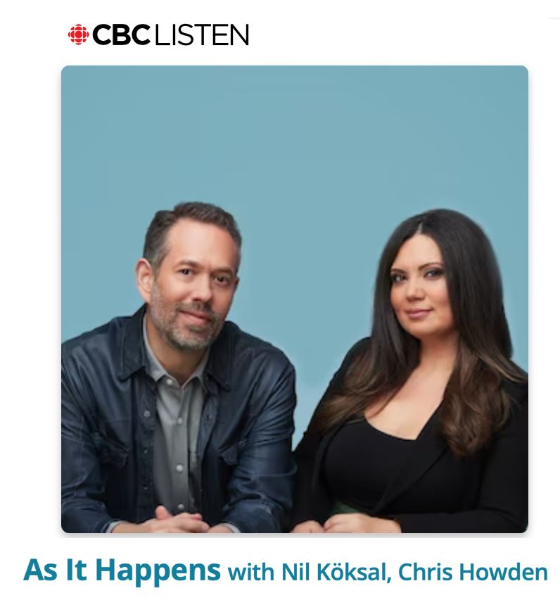 The hosts of CBC Radio's As It Happens