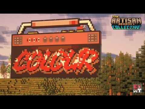 Minecraft Street Art Masterpiece – Graffiti on a GIANT Boombox! - Episode 12 - Minecraft Let's Play