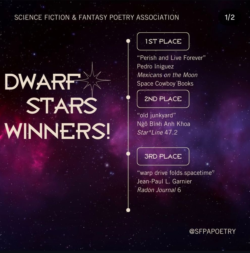 Winners of SFPA small poem award