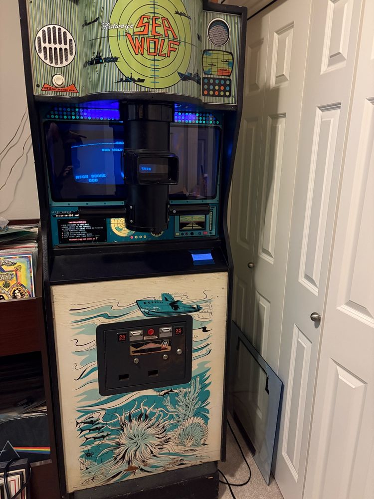 Picture of my Sea Wolf arcade game up and running