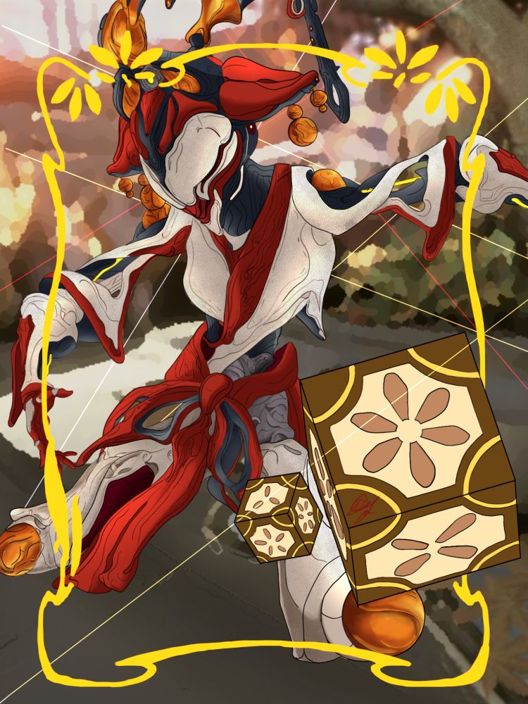 Also, textures again, and I really enjoyed the metallic details on her. 