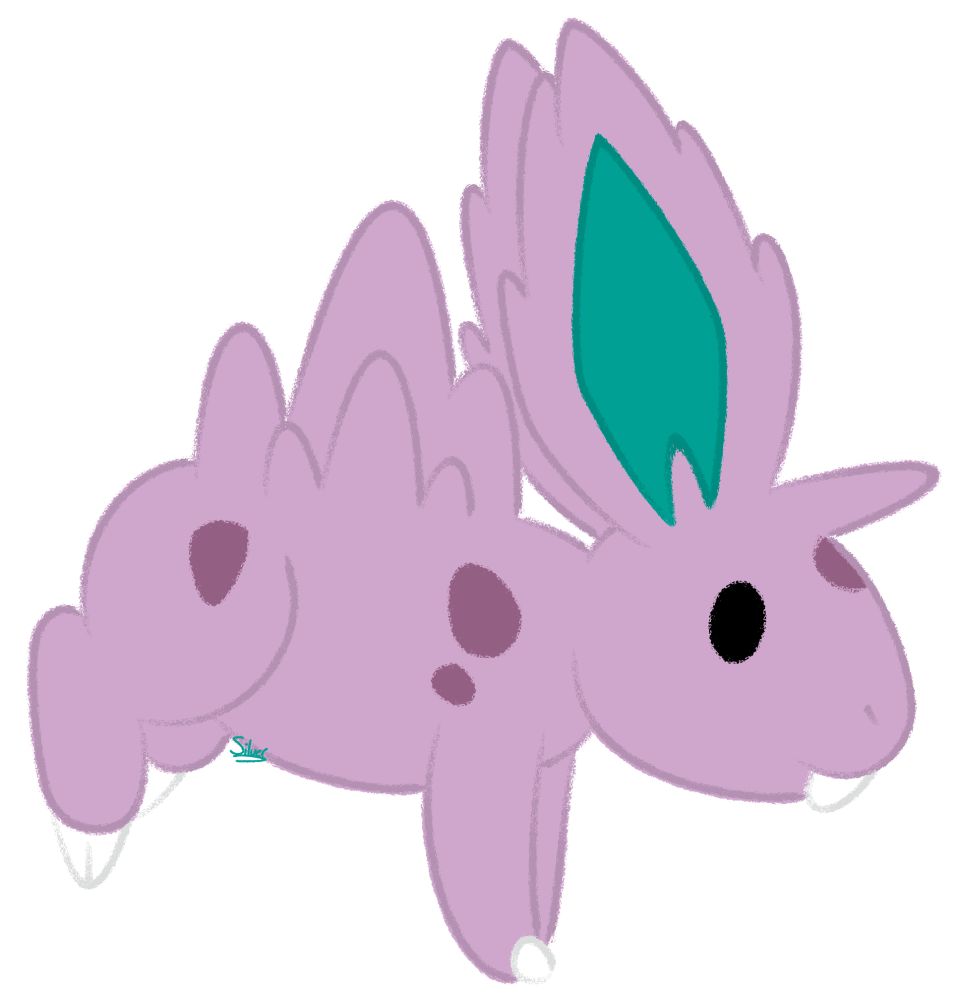A simple drawing of the Pokemon Nidoran (♂).