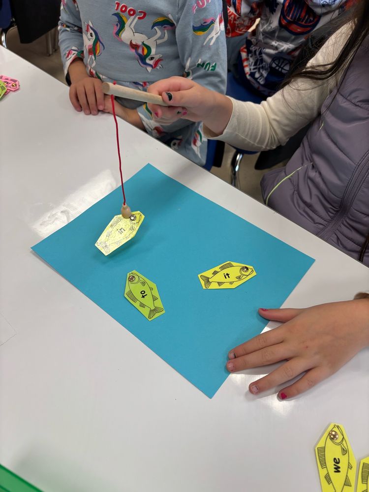 Students go fishing for high frequency words