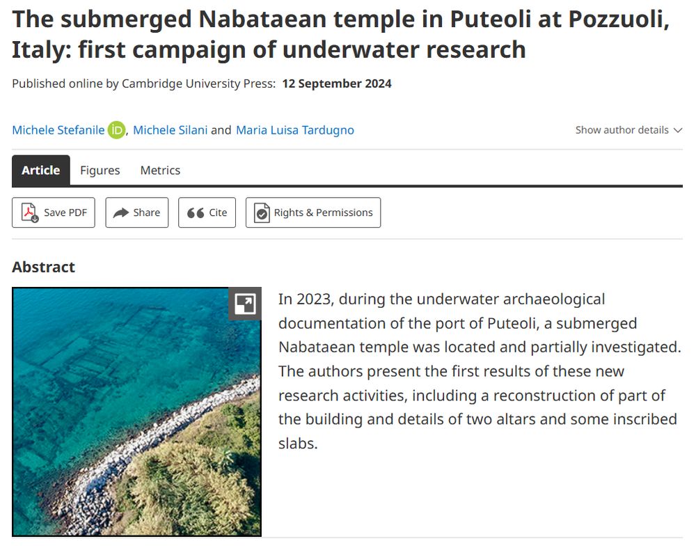 Title, authors and abstract of the article. 