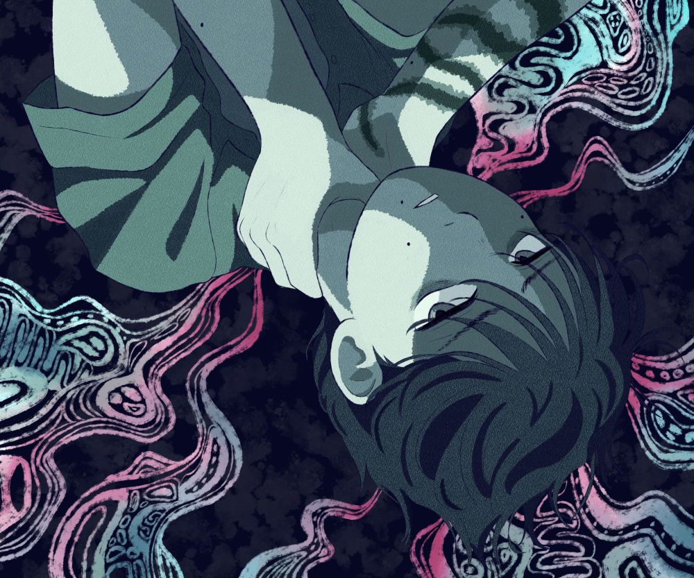 yoshiki drawn in the same style as ivan in paratise but the "hikaru" goop is all around

myart