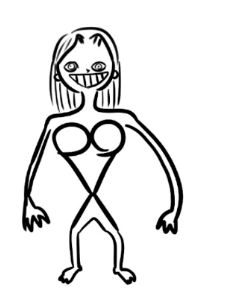 an abomination. slender woman.