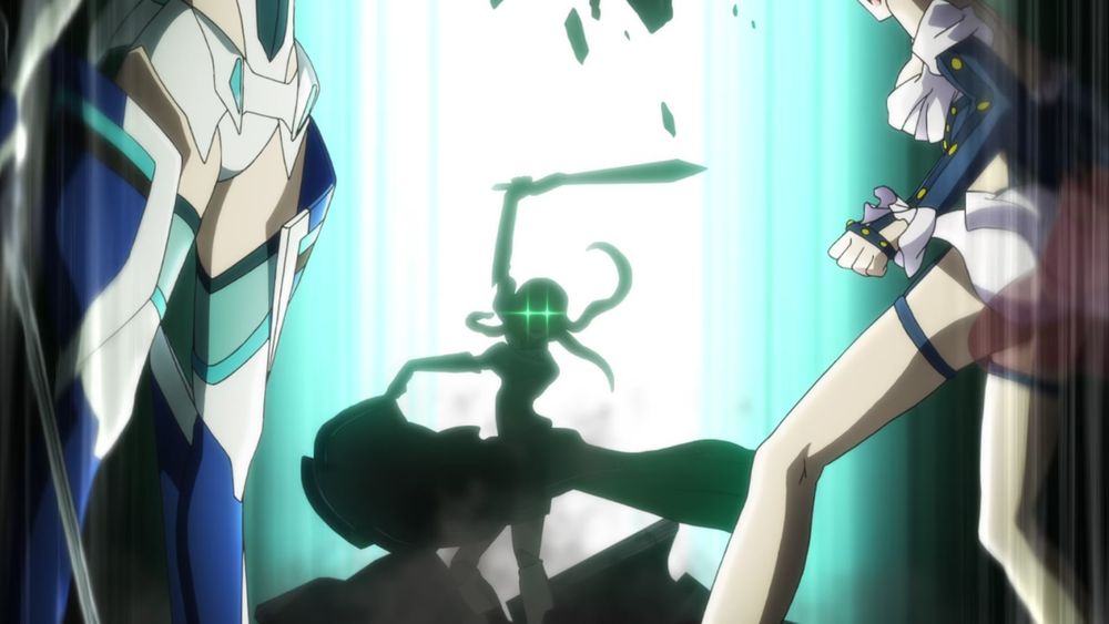 Symphogear GX - Episode 01 21 minutes 27 seconds and 909 milliseconds