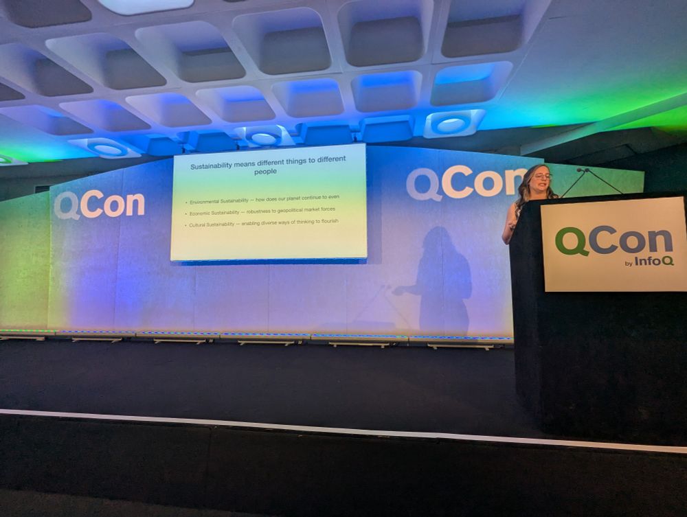 Jade Abbott speaking at QCon London 