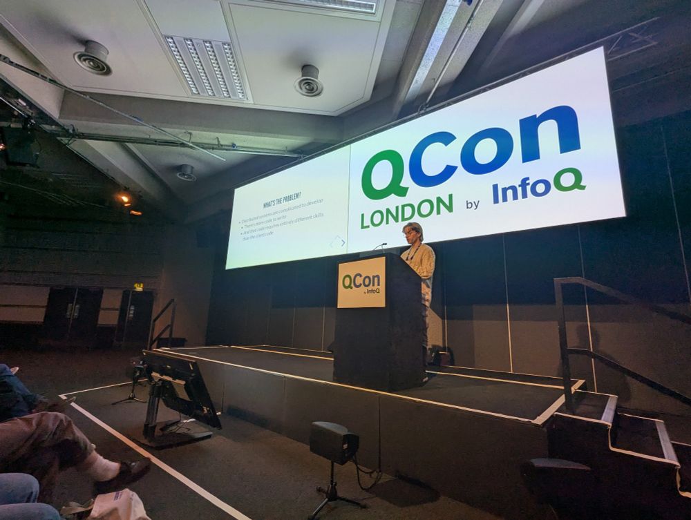 Alex Good talking about local-first software at QCon London