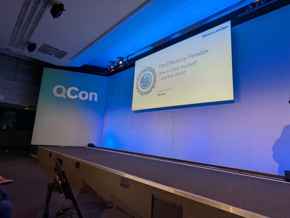 The efficiency paradox talk at QCon London