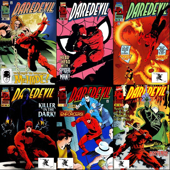 Daredevil #353-358 cover dated June-November 1996.