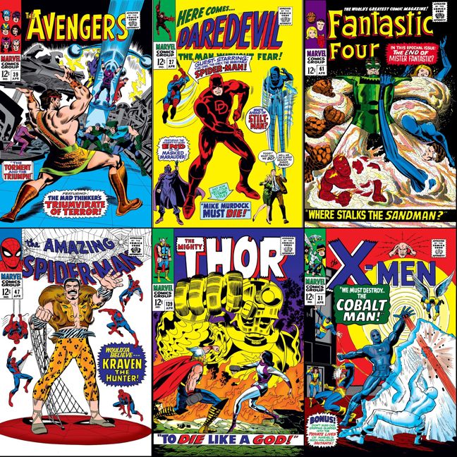 Marvel Comics that were on sale with cover dates of April 1967.