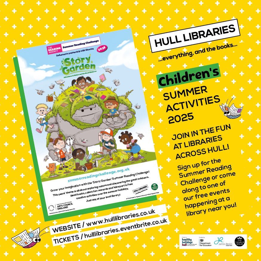 A poster for Children's Summer Activities and the Summer Reading Challenge
