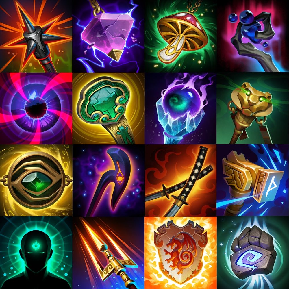 Item icons I painted for SMITE and SMITE 2.