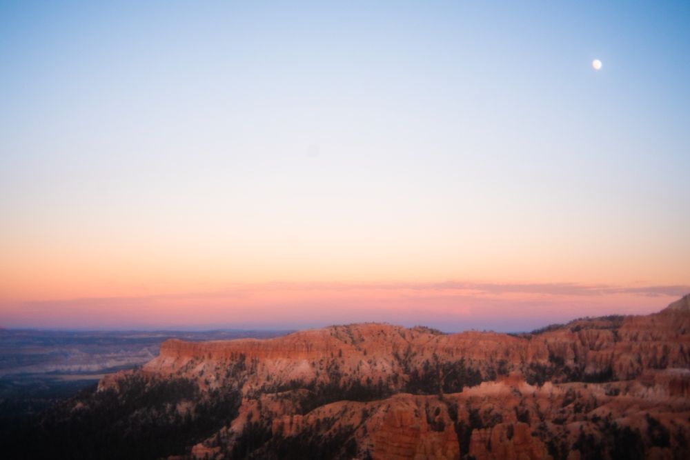 Bryce Canyon at sunset.