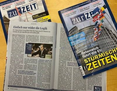 FPÖ nahes Magazin Zur Zeit aus Österreich. Foto: Falter 