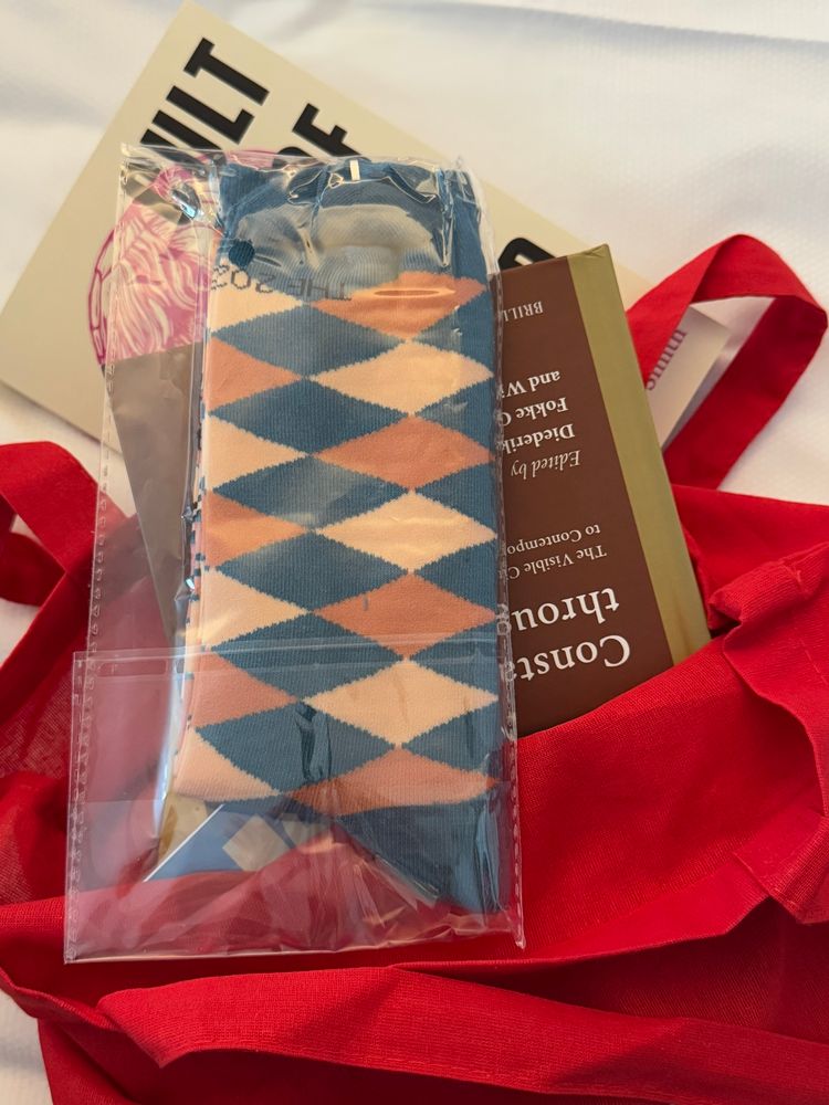 Pile of books and socks. 