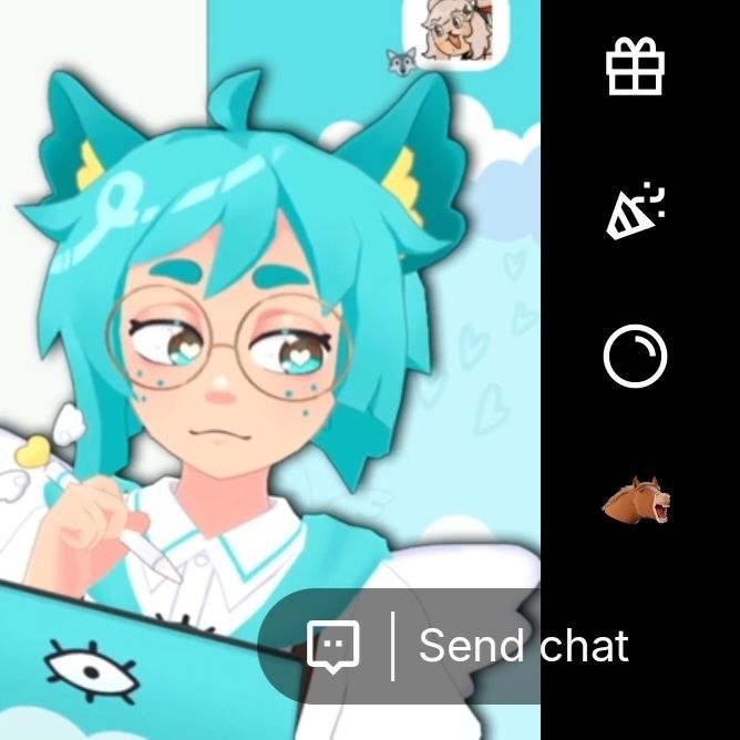 Vtuber Teal Emile side-eyeing the twitch horse redeem button