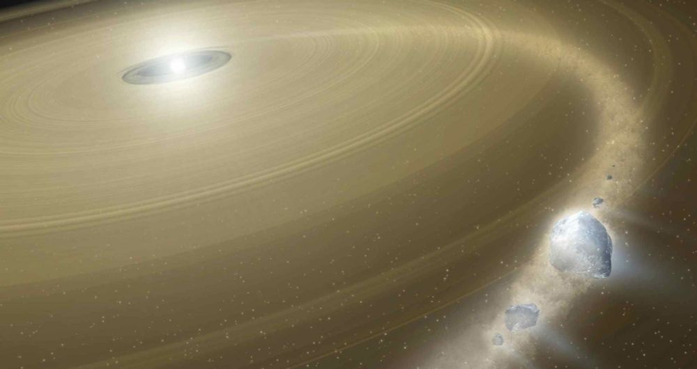 The first evidence of planets around another star was found in… 1917?