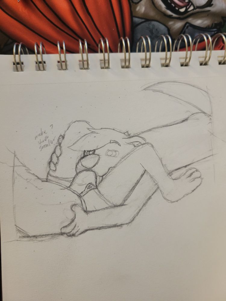 Shoopuff the Otter nuzzling and licking a bulge