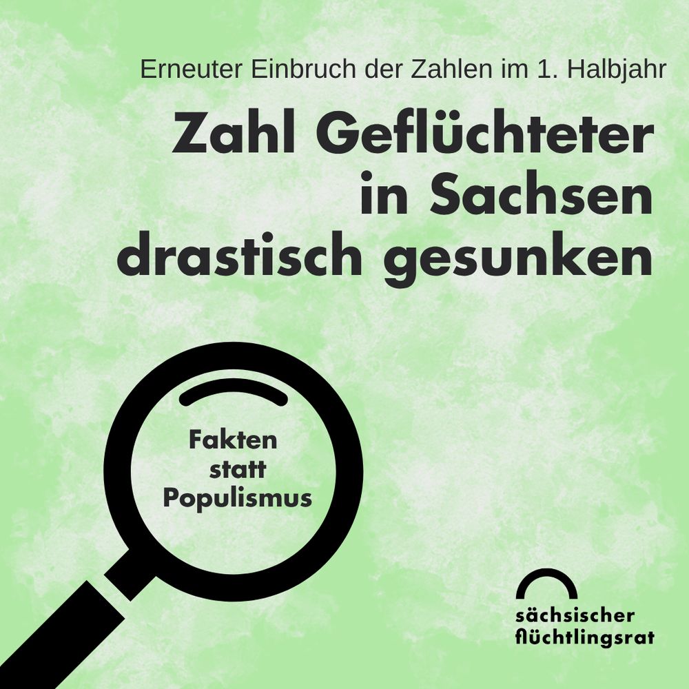 Fakten statt Populismus: Zahl Geflüchteter in Sachsen im ersten Halbjahr 2025 stark gesunken