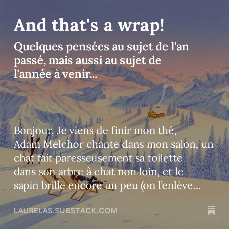 Visuel présentant la newsletter du jour, avec le titre et les premières lignes du cors de texte.