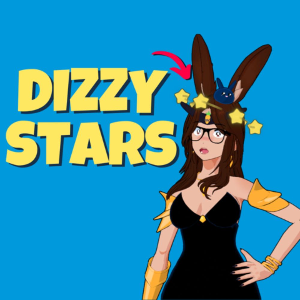 VNyan Spinning/Dizzy stars prop! - Bunny Hearted 's Ko-fi Shop