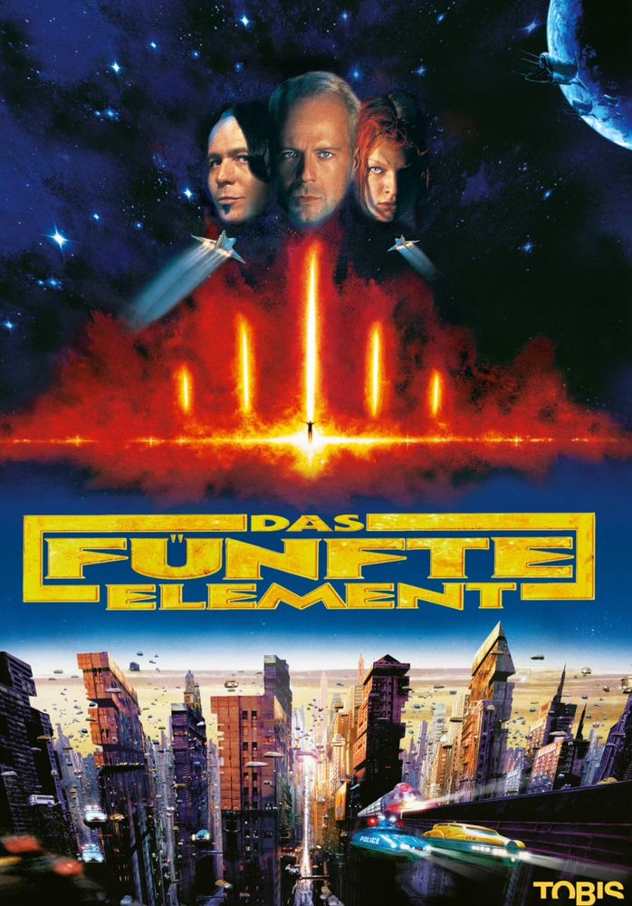 Zu sehen ist das Kinoposter von dem Film „Das fünfte Element“. 