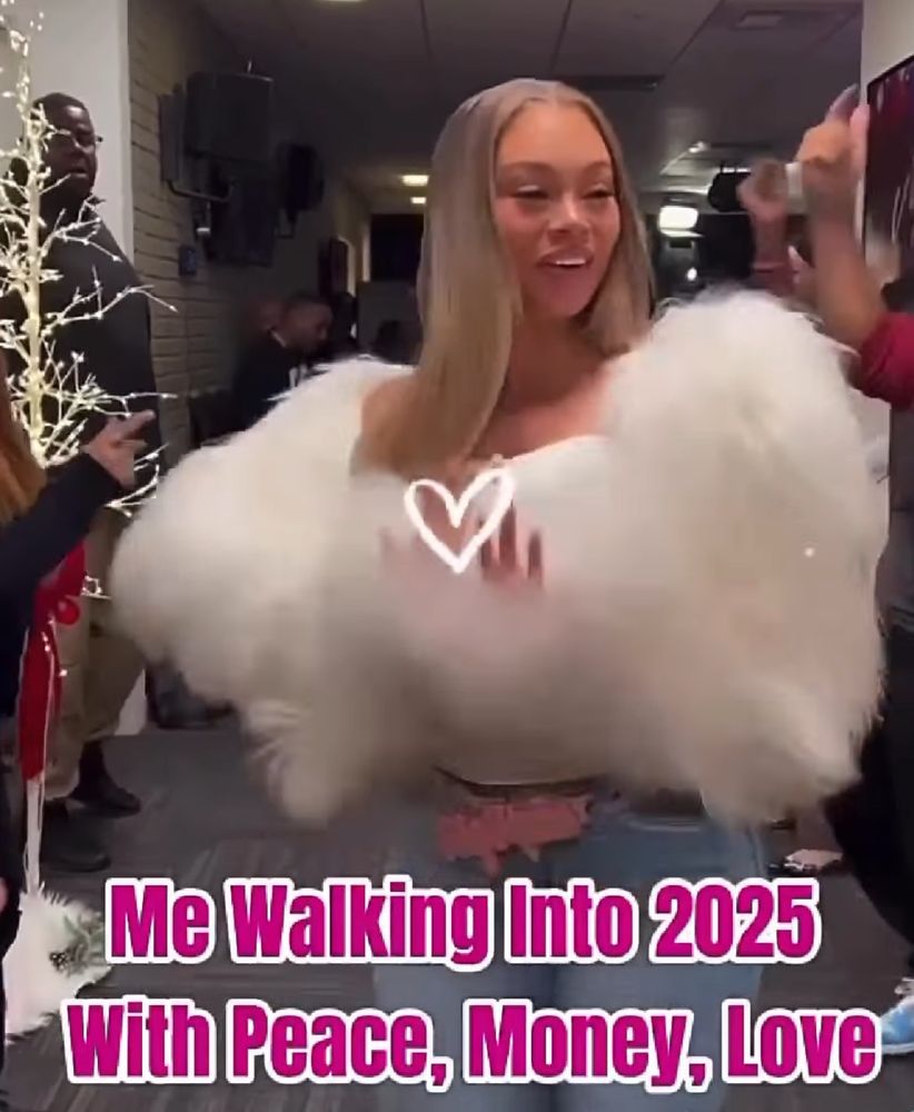 Me walking into 2025 with Peace, Money, Love