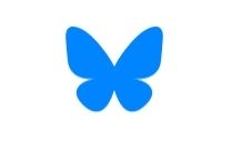 Bluesky logo.