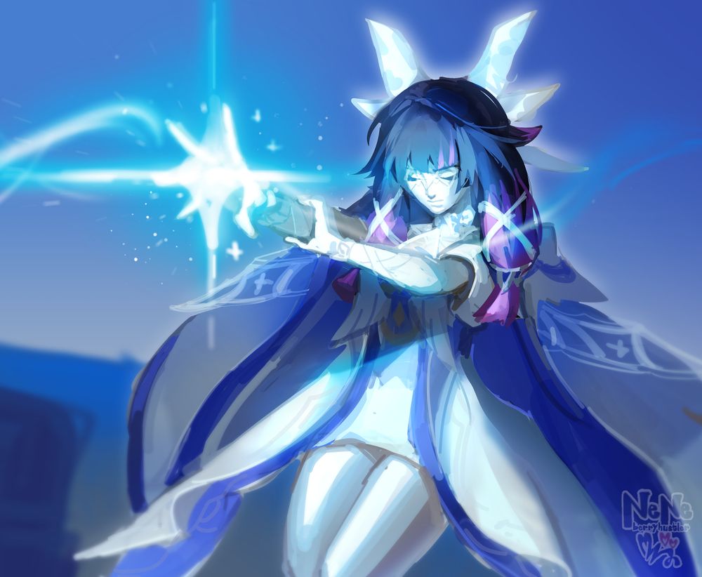 screen redraw of columbina from the genshin 6.1 update