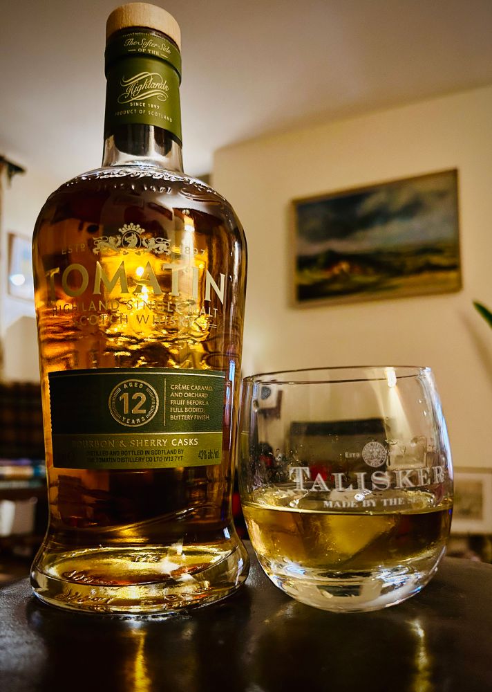Bottle of Tomatin 12 year old Single Malt Whisky
