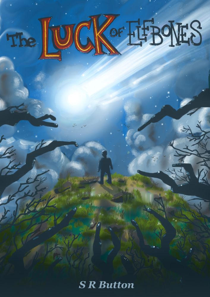 The new cover for my book, The Luck of Elfbones.