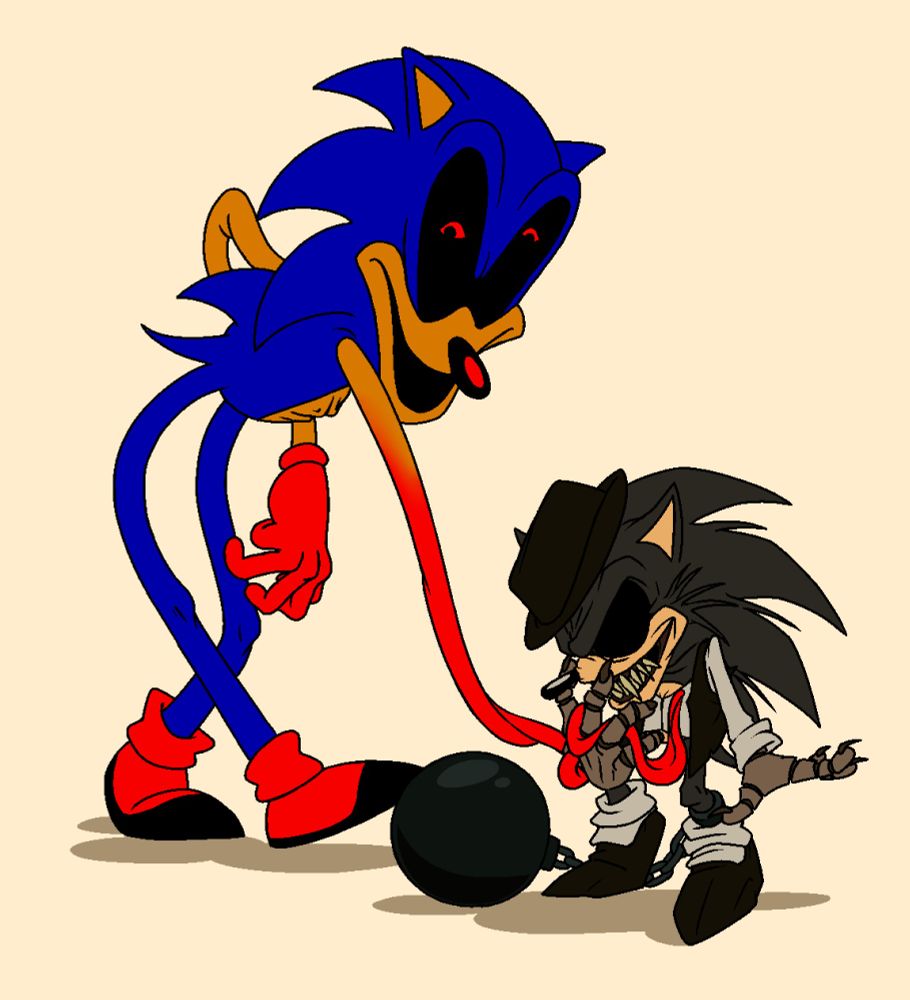 Redglove on the left, with Lord X on the right

both are in sync with one another

X is seen in an attire similar to MJ's, and having a ball and chain around the left ankle