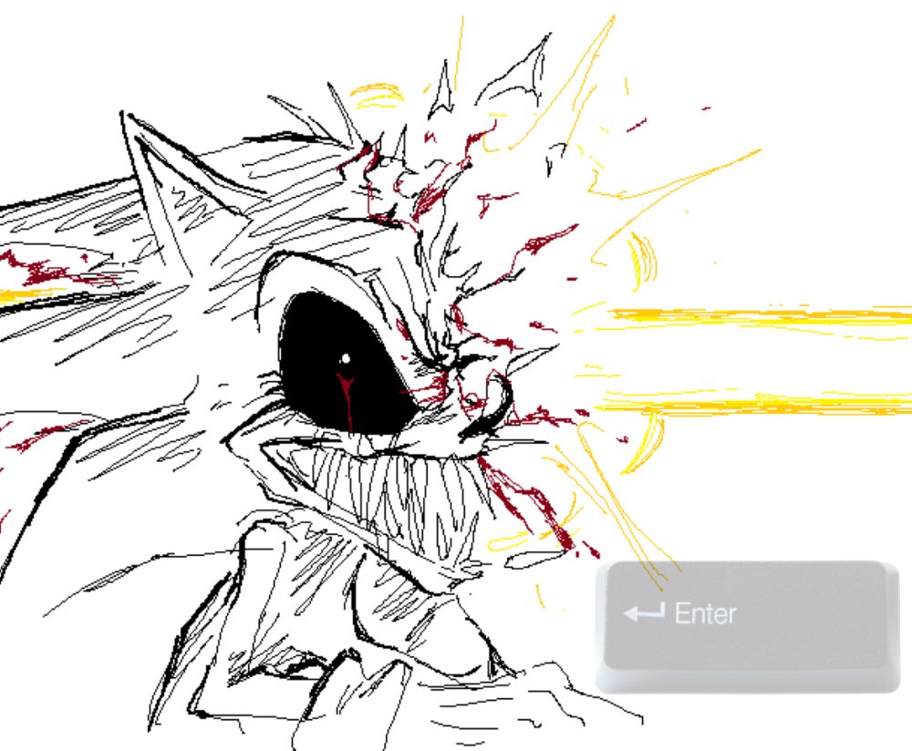 the player presses the enter key, unleashing an intense energy beam

it goes right through X's head, leaving considerable damage