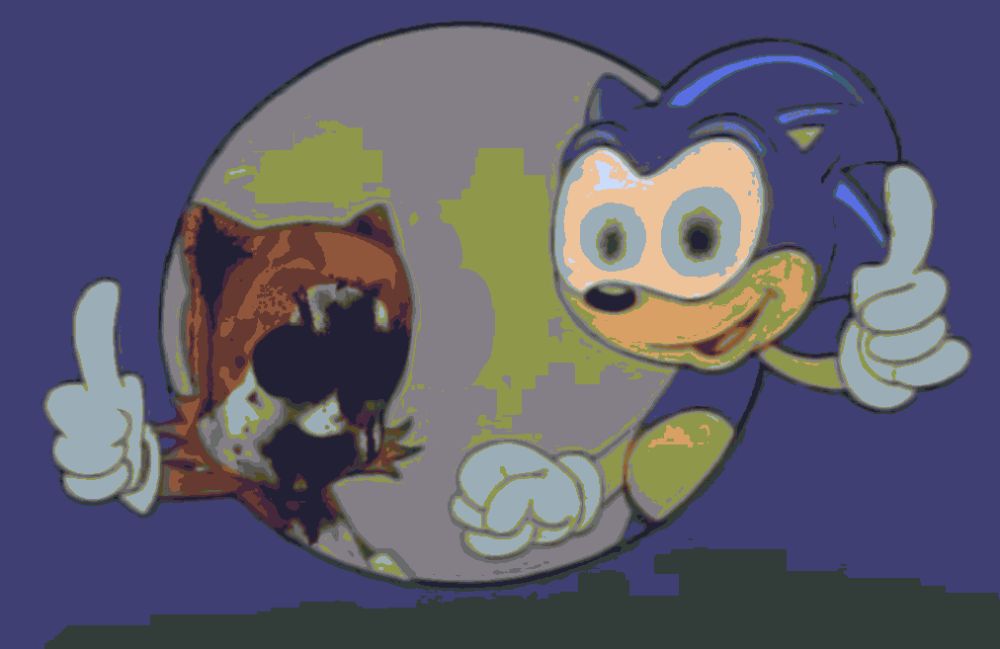 Baby Bell and Sonic pose for the intro