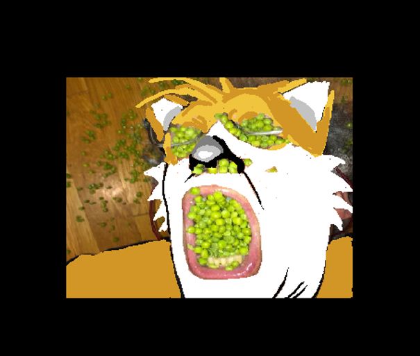 Alan has been peas'd