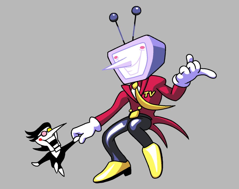 Spamton and Tenna doing The Ol' Jitterbug
