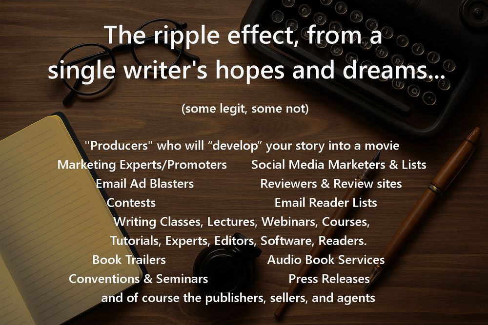 The ripple effect, from a single writers hopes and dreams...