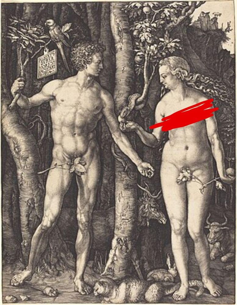 Adam and Eve by Albrecht Durer 