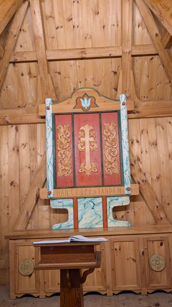 The altarpiece of the Stavekirke