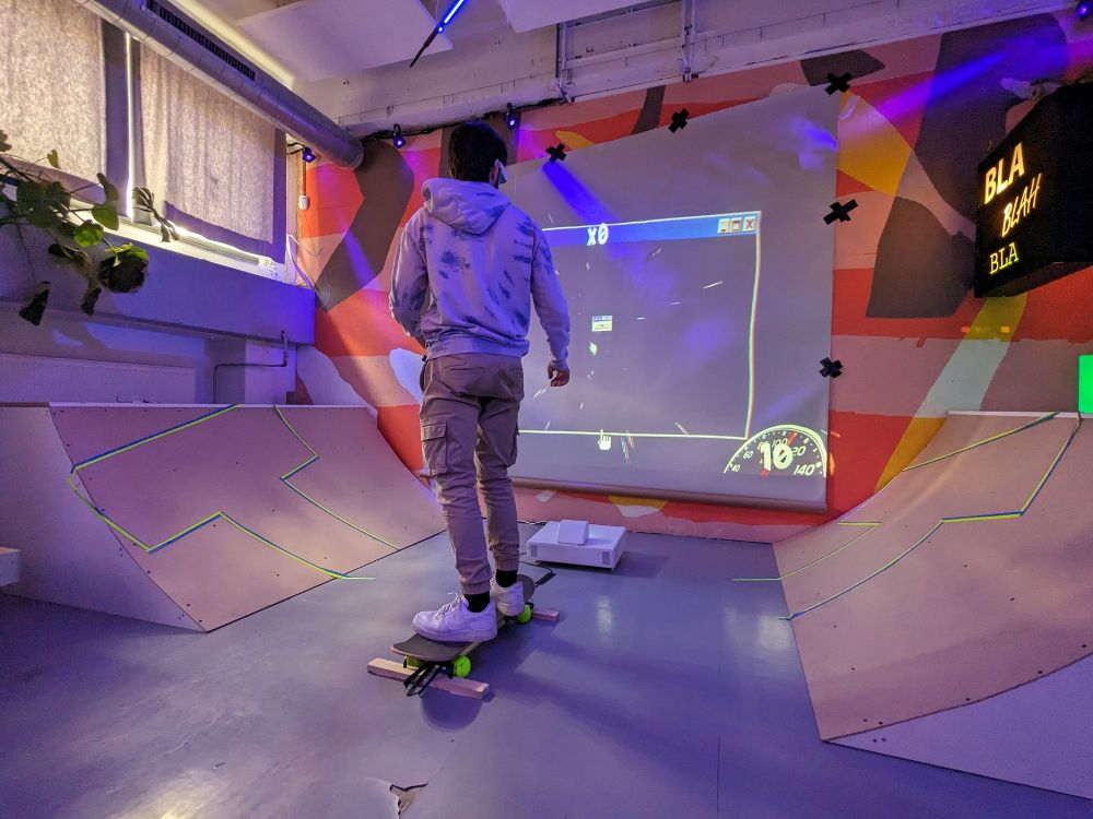Crashboard being played in Indie Showcase festival, Amsterdam, Netherlands in 2023.
Credit photo : Emilie Breslavetz
