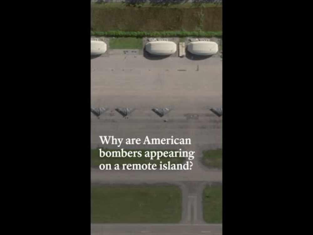 Why are American bombers appearing on a remote island?