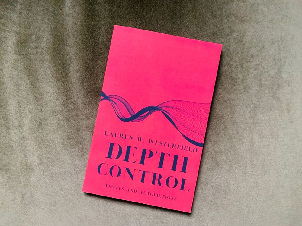 the red cover of Lauren W. Westerfield's DEPTH CONTROL, subtitled "Essays and Autofictions"